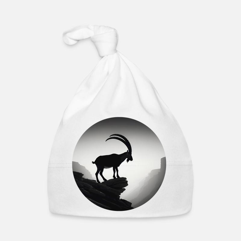 Capricorne - Bonnet bio Bébé - blanc