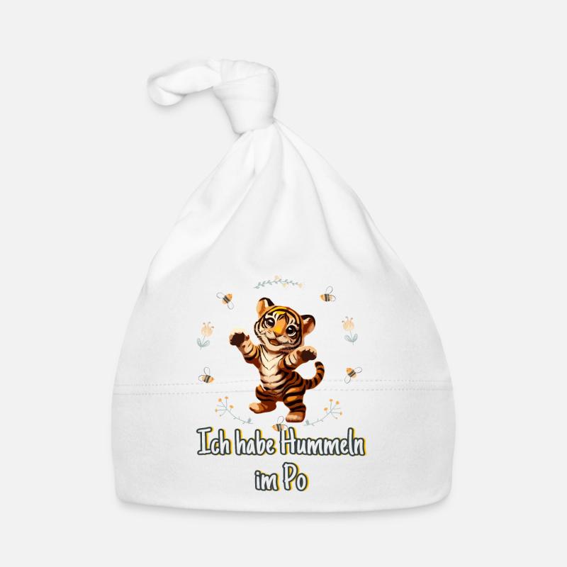 Bourdons dans le Po Tiger Bonnet bio Bébé