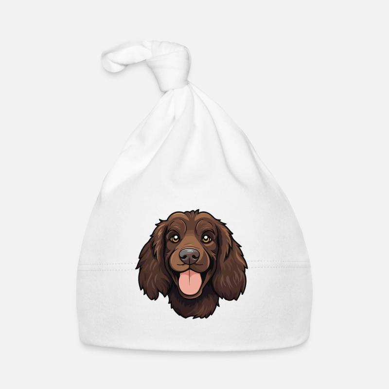 Boykin Spaniel Hunderasse Aquarell Karikatur Kawaii Baby Bio-Mütze