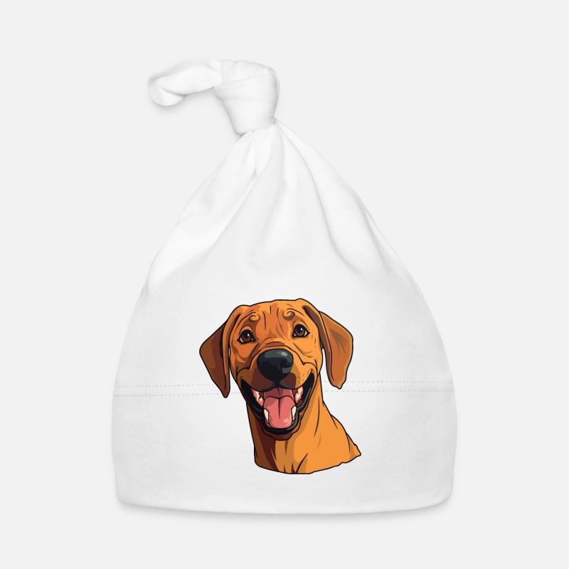 Rhodesian Ridgeback Hunderasse Aquarell Karikatur K Baby Bio-Mütze