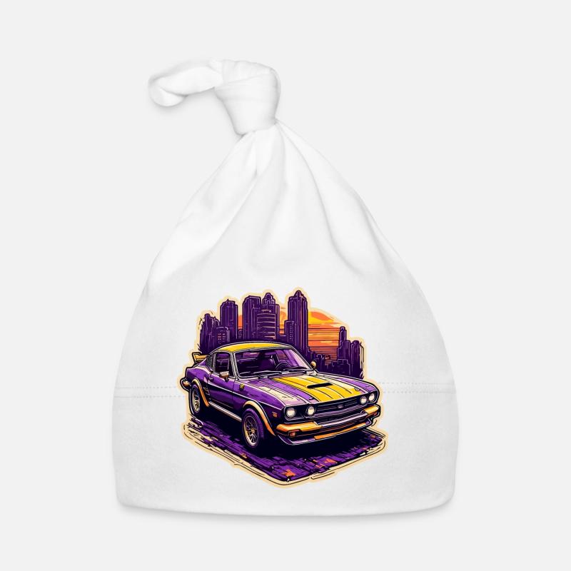 Car / Vehicle / Passenger Car / Mobile / Old Timer / Driving Organic Baby Cap