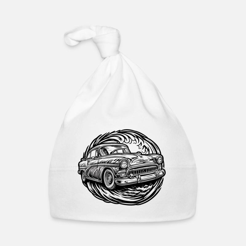 Car / Vehicle / Passenger Car / Mobile / Old Timer / Driving Organic Baby Cap
