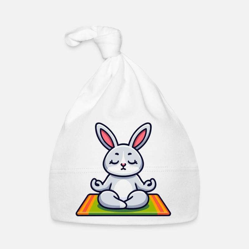 Zen Hare: The Meditative Munchkin Organic Baby Cap