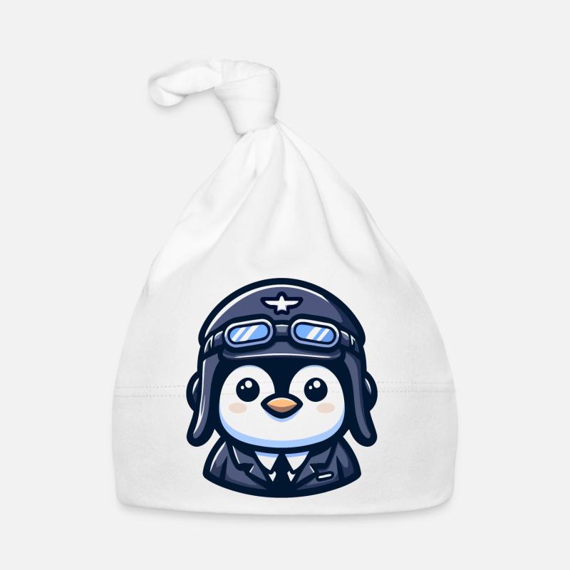 Pilotes de l’Escadrille des glaces - Bonnet bio Bébé - blanc