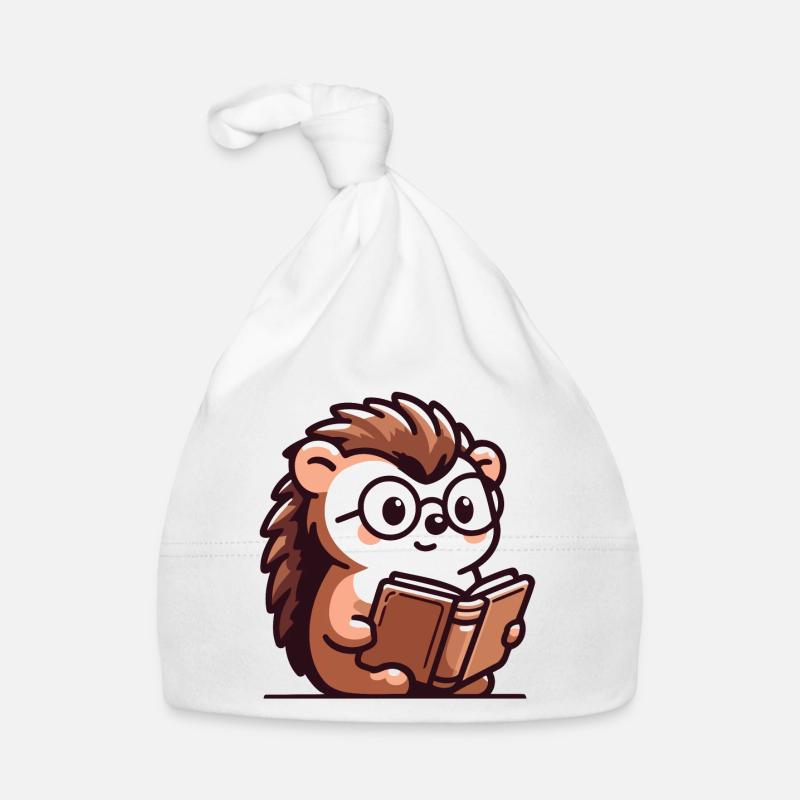 Bookish Hedgehog: The Tiny Scholar Organic Baby Cap