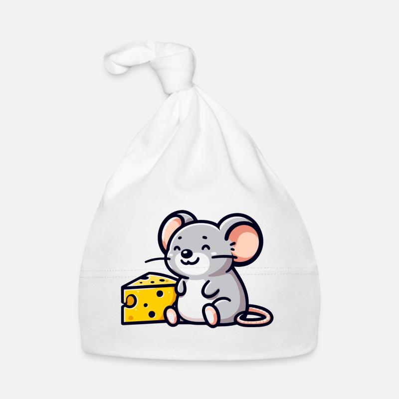 Cheese Lover Mouse: The Snacktime Friend Organic Baby Cap