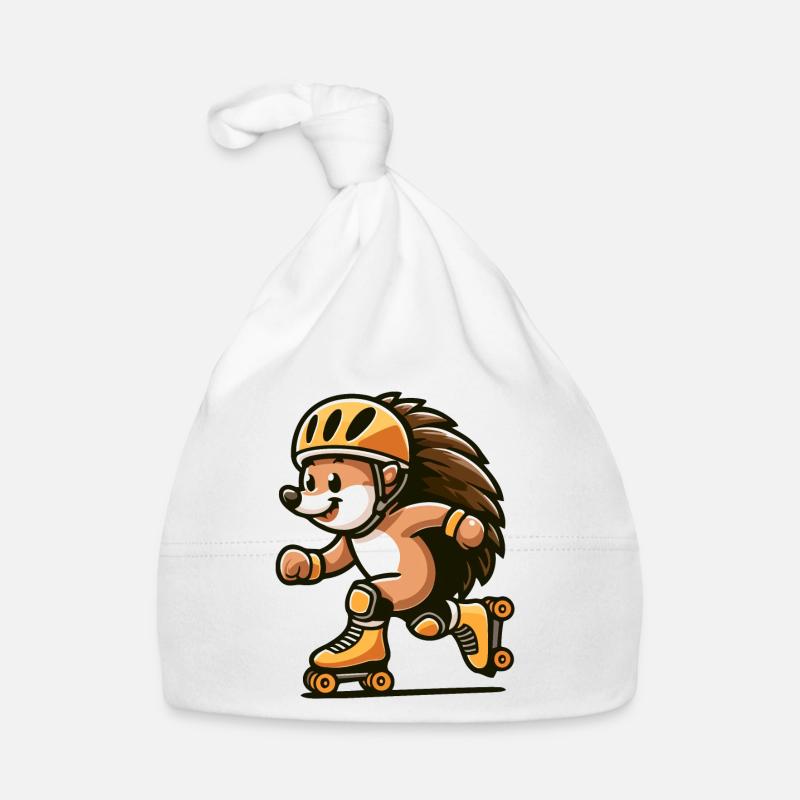 Roller Rush Hedgehog: Der schnelle Skater Baby Bio-Mütze
