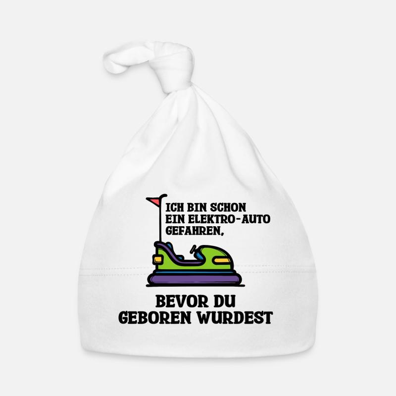 Elektrische Energie Tanken E-auto Statement Baby Bio-Mütze