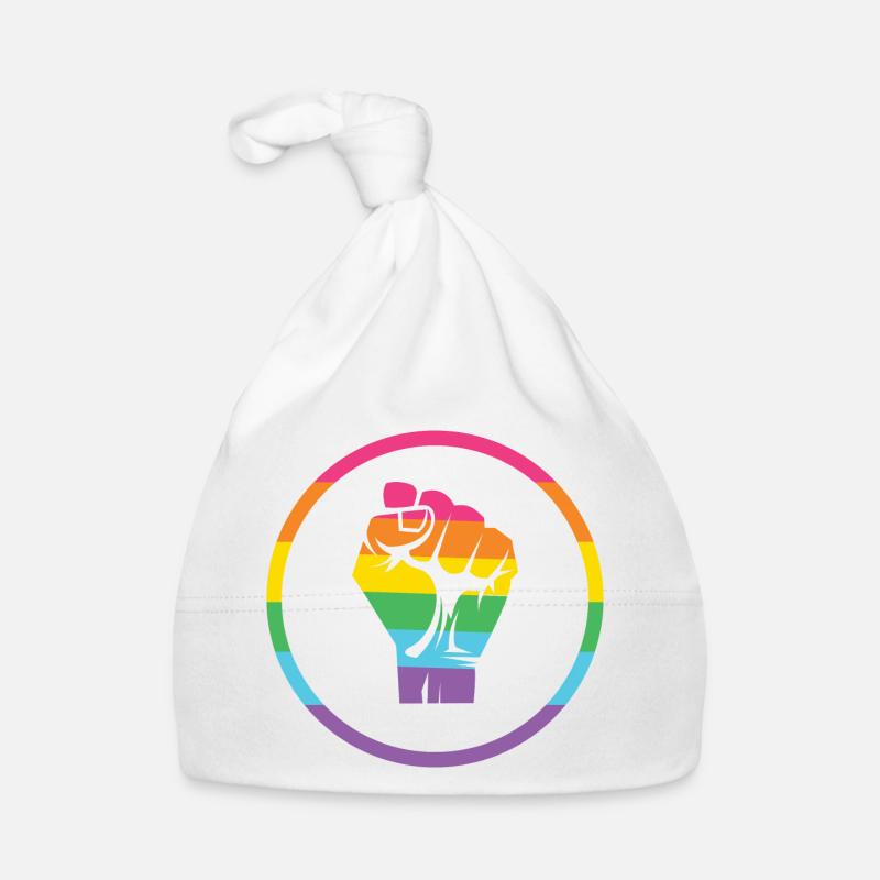 LGBTQ-Pride-Monat - Pride! - Baby Bio-Mütze - Weiß