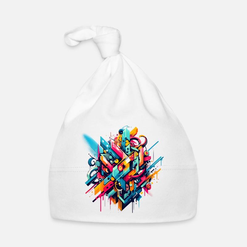 Illustration de graffiti dynamique coloré cool Bonnet bio Bébé