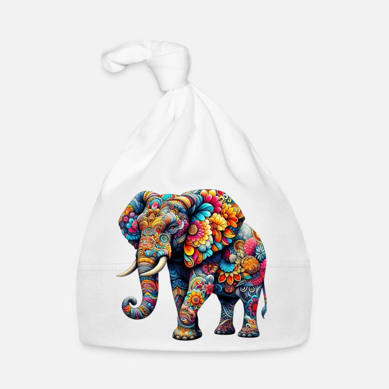 Éléphant Bonnet bio Bébé