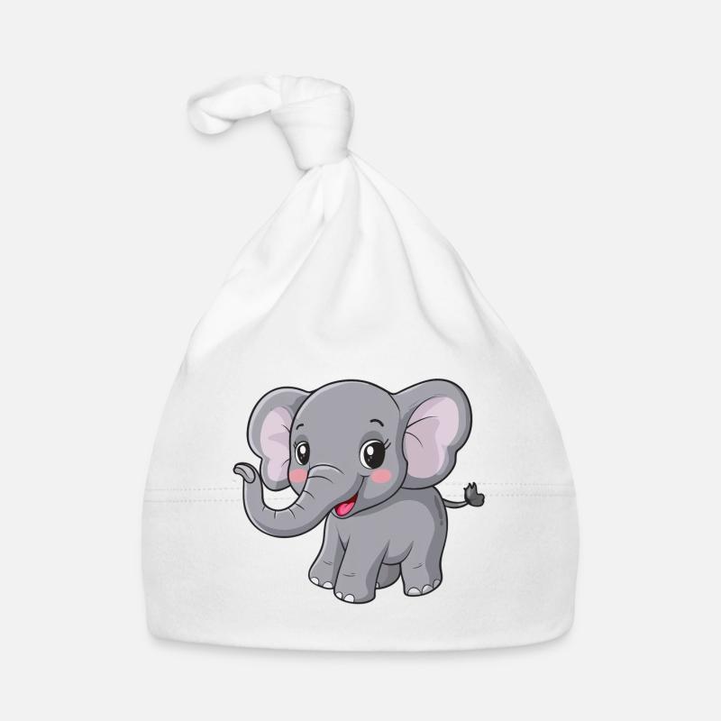 Mignon ami éléphant gris Bonnet bio Bébé