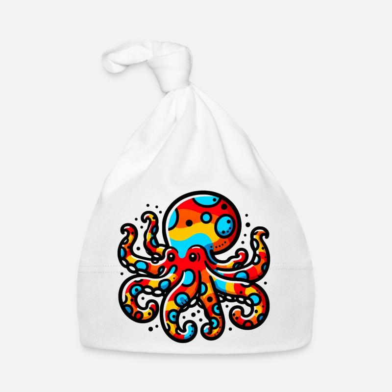 Krake Baby Bio-Mütze