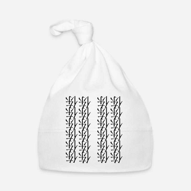 Design royal - Bonnet bio Bébé - blanc