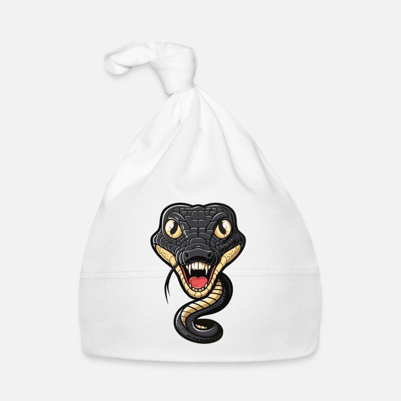 Serpent élégant avec gueule ouverte Bonnet bio Bébé