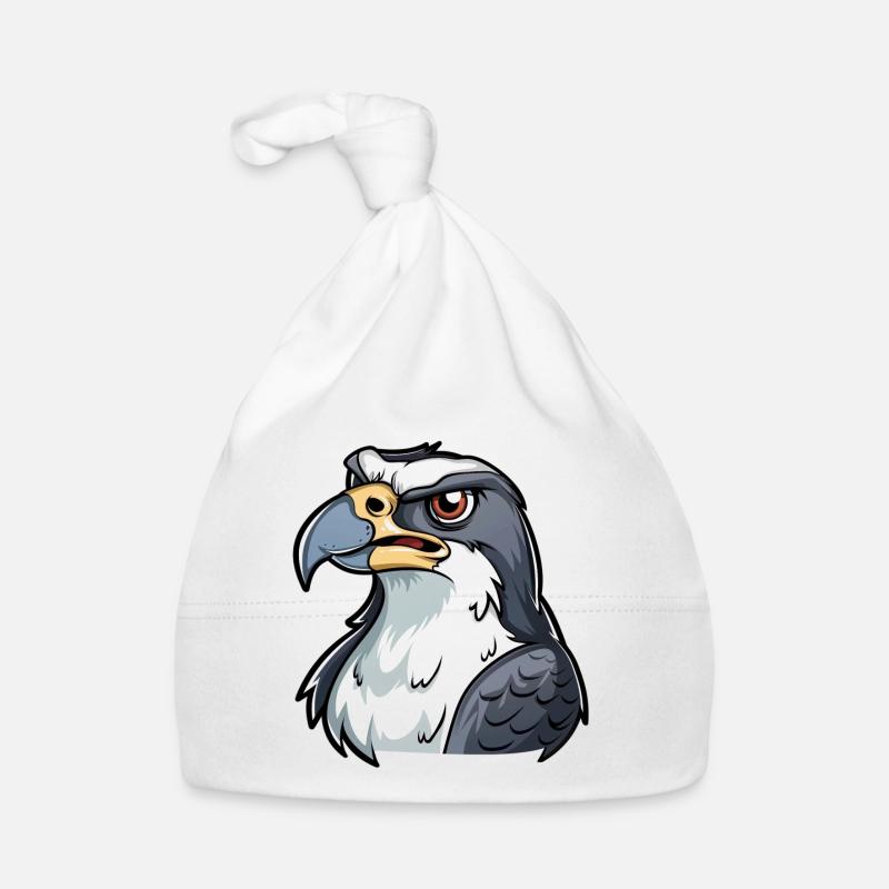 Proud eagle with a strong look Organic Baby Cap