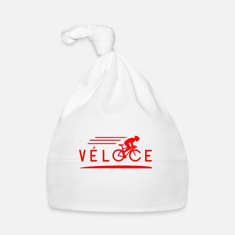VÉLOCE ! (VÉLO, CYCLISME) Bonnet bio Bébé