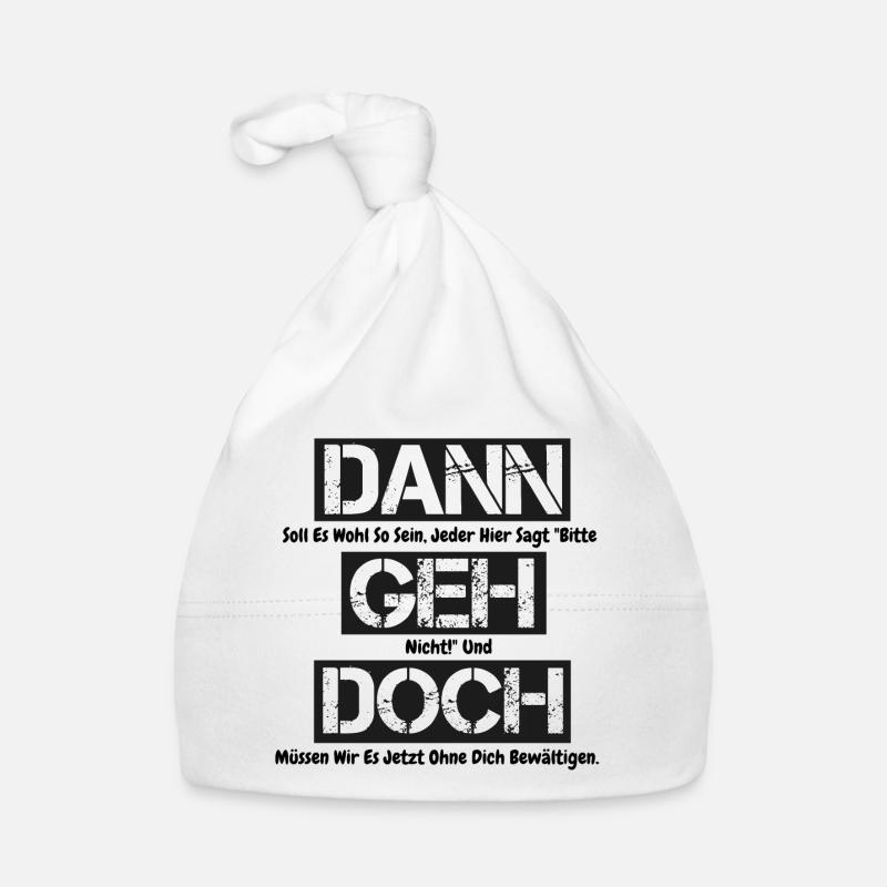 Arbeitskollegen Abschiedsgeschenk mit Spruch, Büro Baby Bio-Mütze