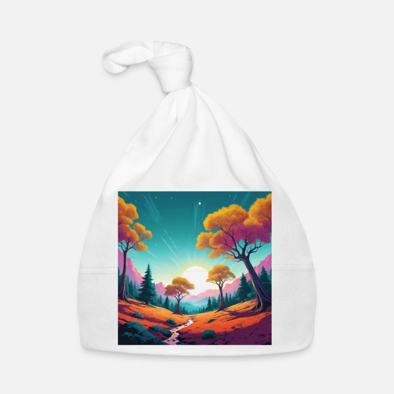 Coucher de soleil Bonnet bio Bébé