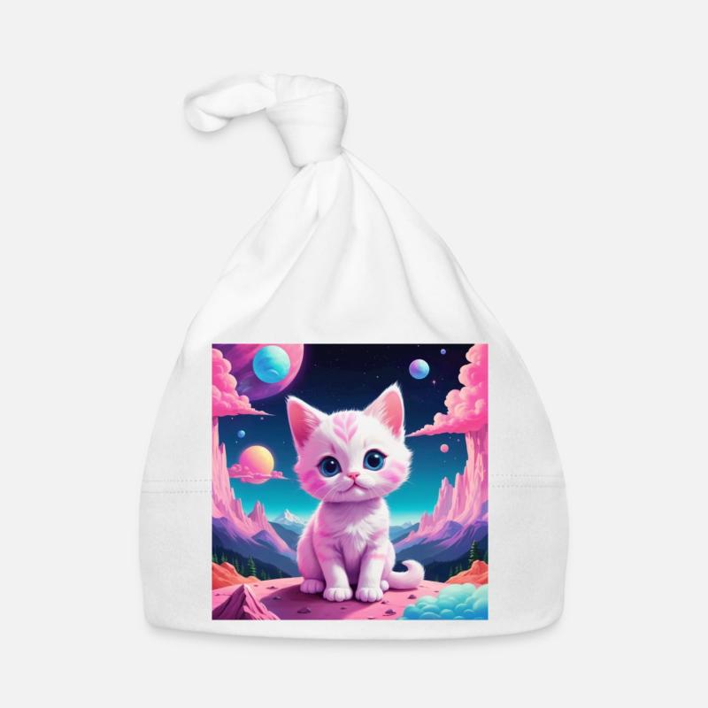 Kittens on foreign planets Organic Baby Cap