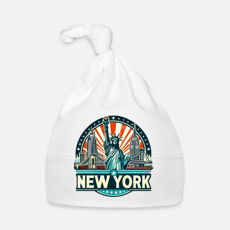 New York Éclat Urbain Illustration Bonnet bio Bébé