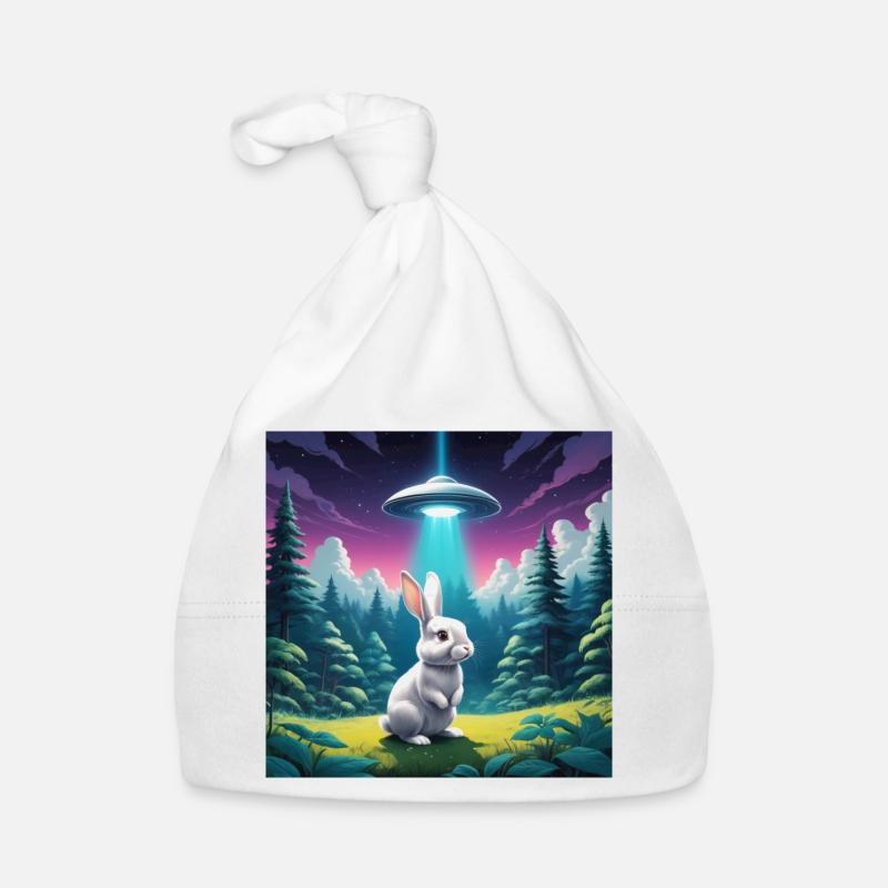 Hase mit UFO Baby Bio-Mütze