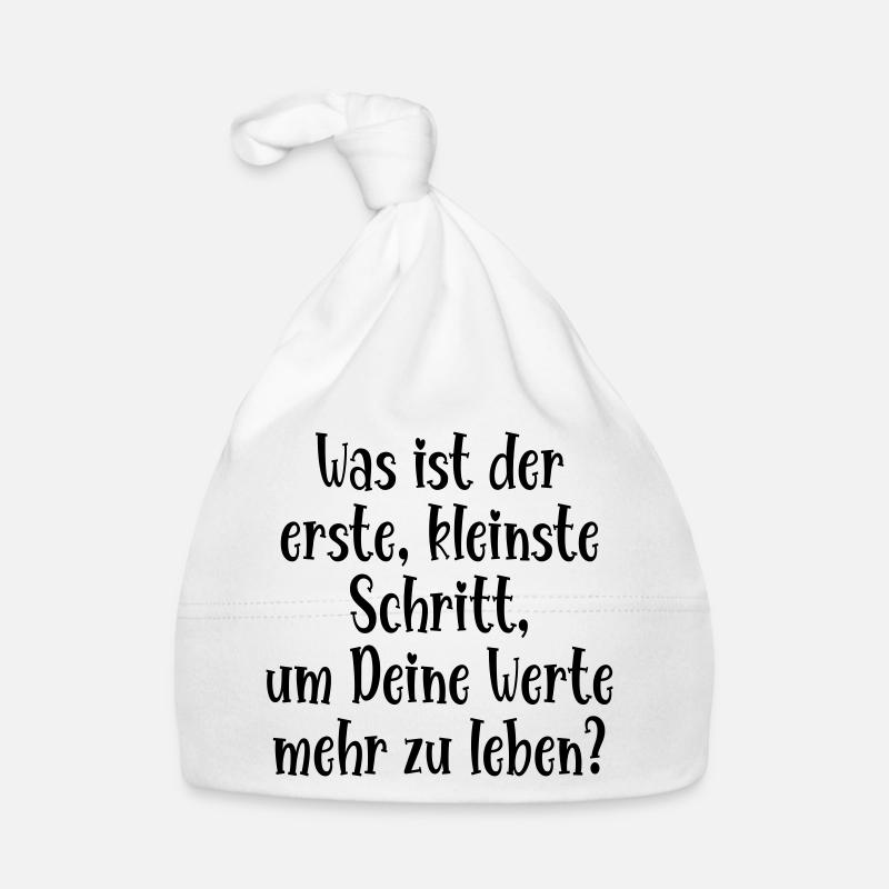 WERTE LEBEN - ERSTER SCHRITT Baby Bio-Mütze