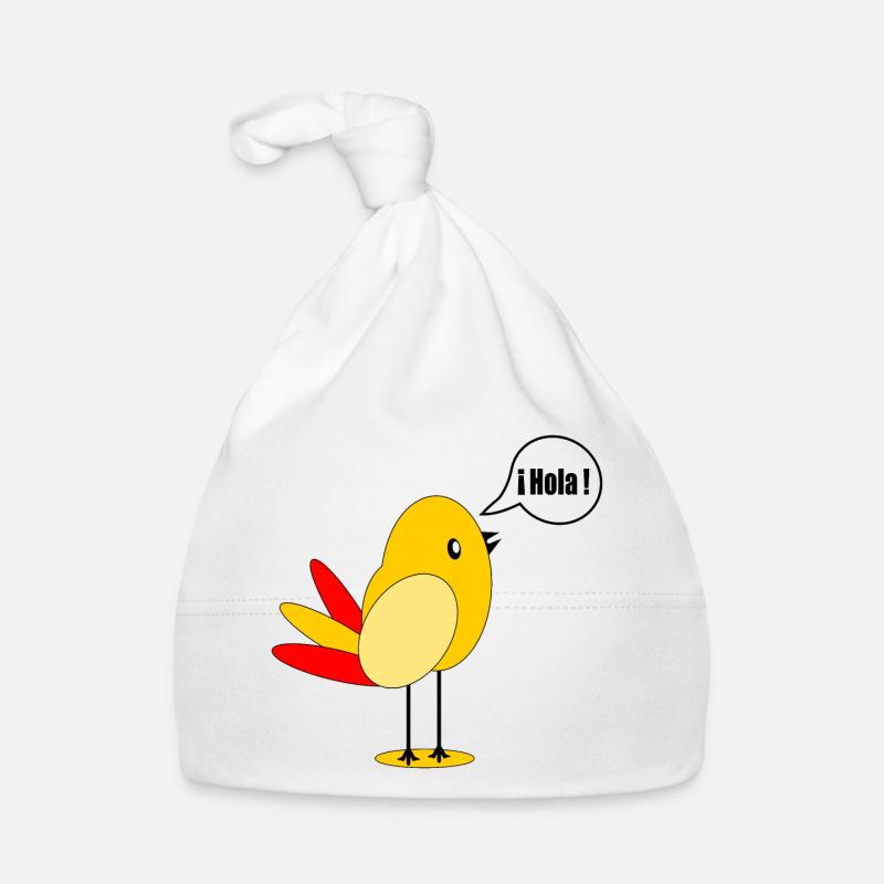 DRAPEAU DU PAYS ESPAGNE OISEAU ESPAGNOL Bonnet bio Bébé