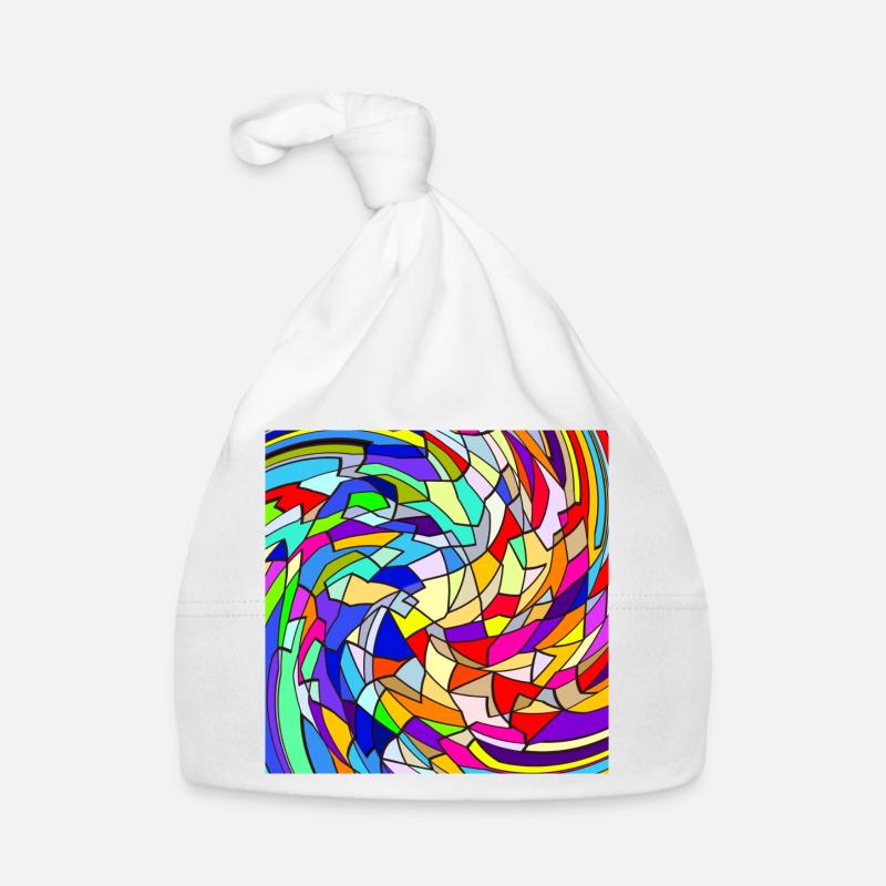 Rainbow Quirl Baby Bio-Mütze