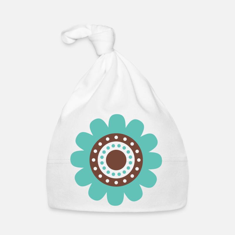 Süße blaue Gänseblümchenblume Baby Bio-Mütze