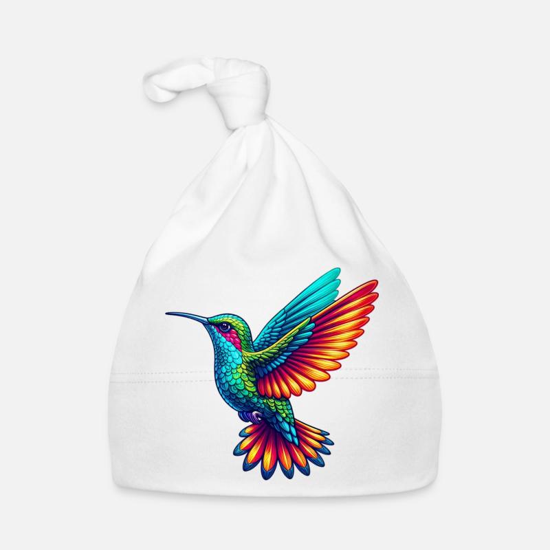 Colibri - Bonnet bio Bébé - blanc