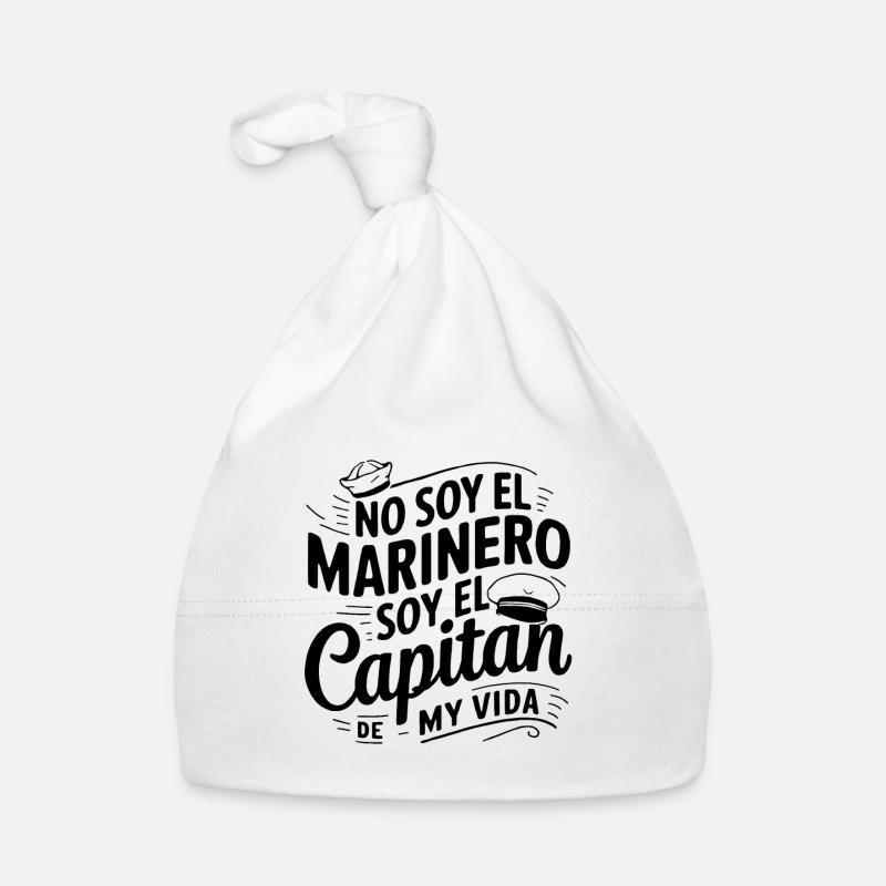 Capitaine de ma vie - Bonnet bio Bébé - blanc