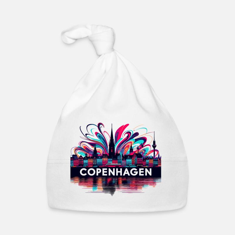 Copenhague Capitale Danemark Cadeau Bonnet bio Bébé