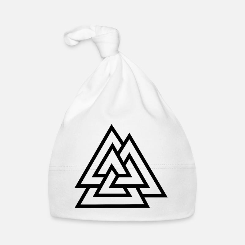 Valknut schwarz Baby Bio-Mütze