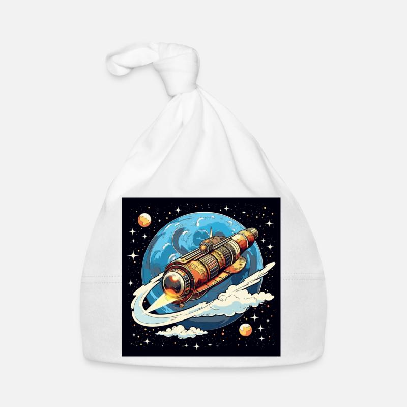 Vol de fusée dans l’espace Bonnet bio Bébé