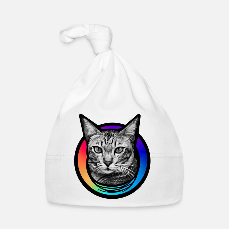 Regenbogen-Katze Baby Bio-Mütze