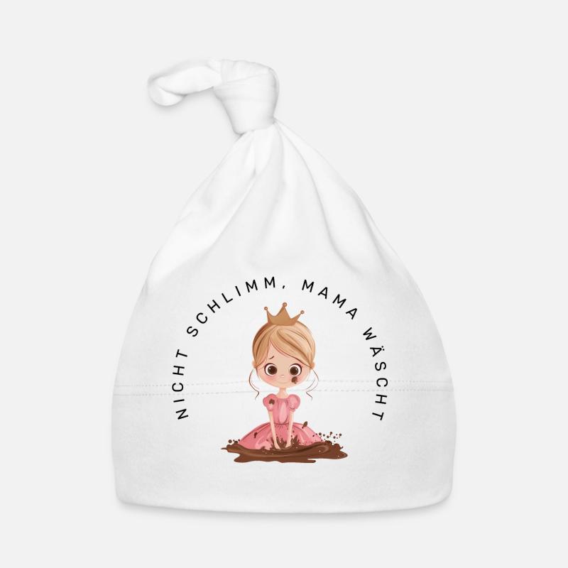 Nicht schlimm, Mama wäscht (Prinzessin Blond) Baby Bio-Mütze