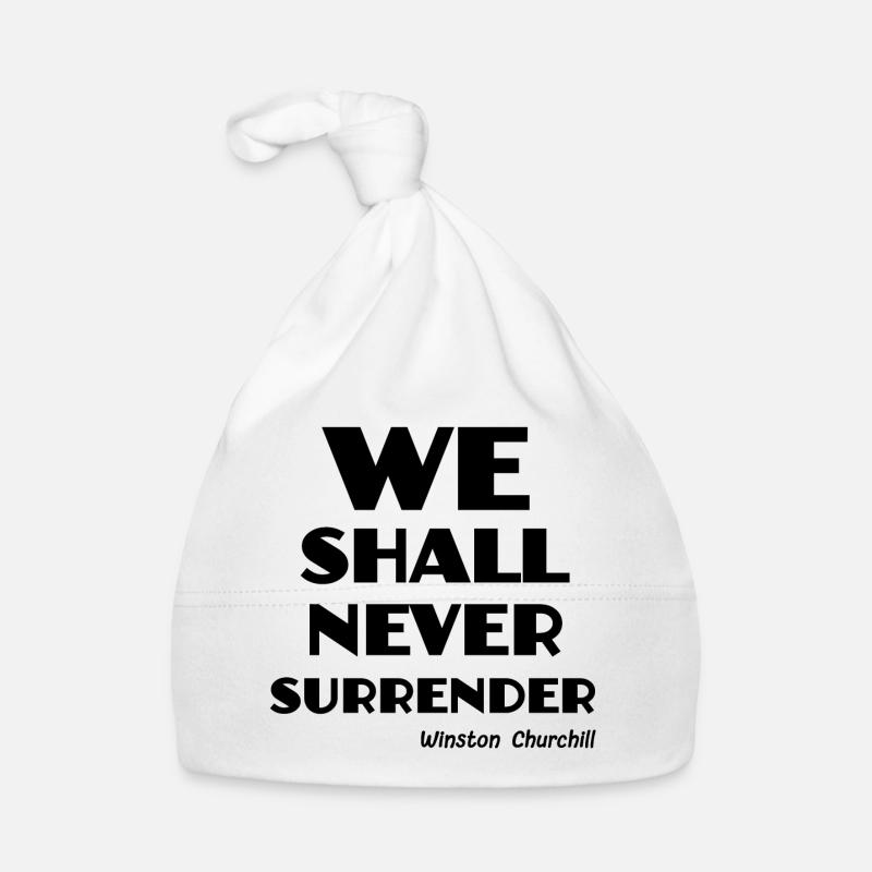 We shall never surrender! Organic Baby Cap