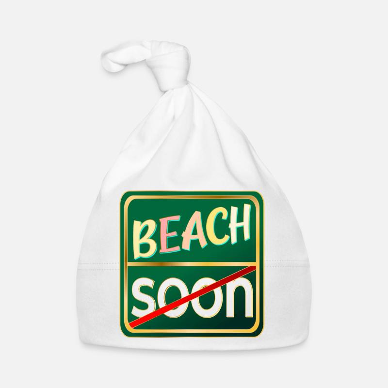 VACANCES D’ÉTÉ À LA PLAGE Bonnet bio Bébé