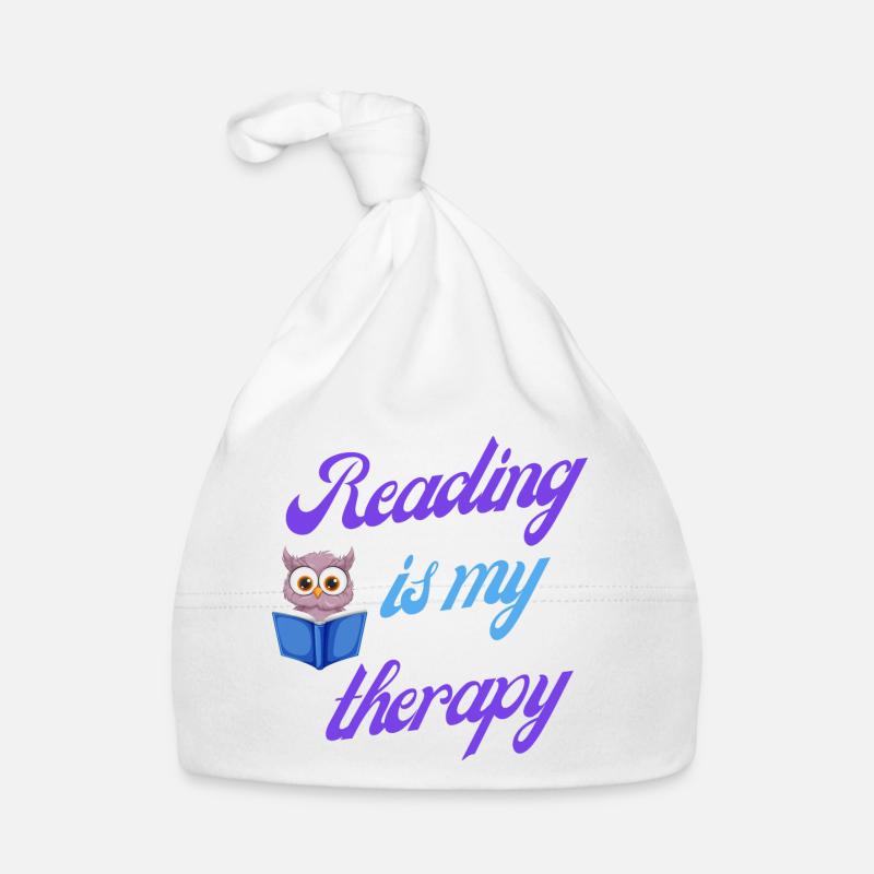 Reading therapy gift Organic Baby Cap