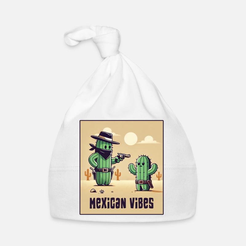 Mexico cactus design Organic Baby Cap