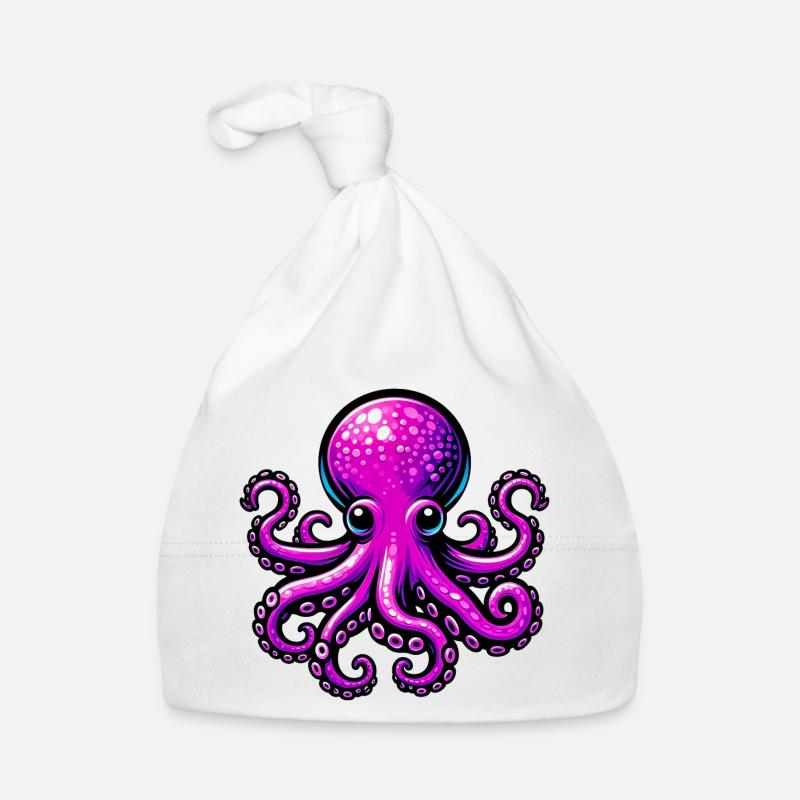 Krake Baby Bio-Mütze