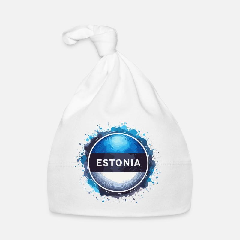 Estonia Flag Flag Gift Organic Baby Cap