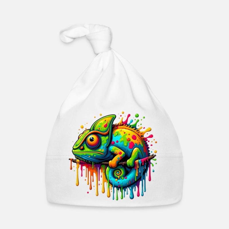 Chamäleon Baby Bio-Mütze