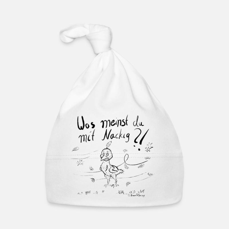 Ein Mausender Vogel im Herbstwind Baby Bio-Mütze