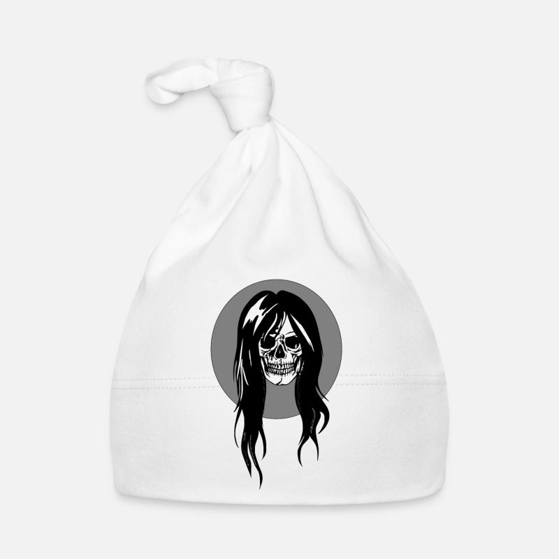 Weiblicher Schädel Baby Bio-Mütze