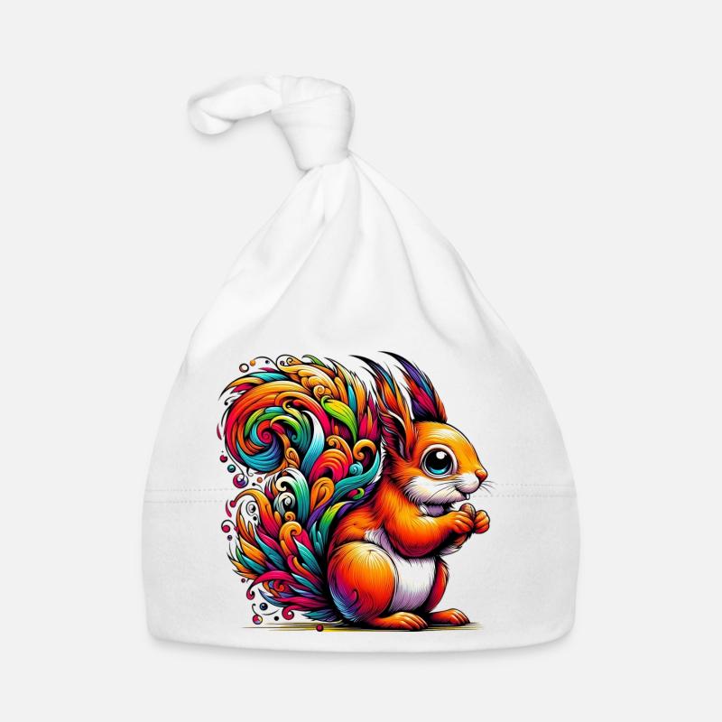 Squirrel Organic Baby Cap