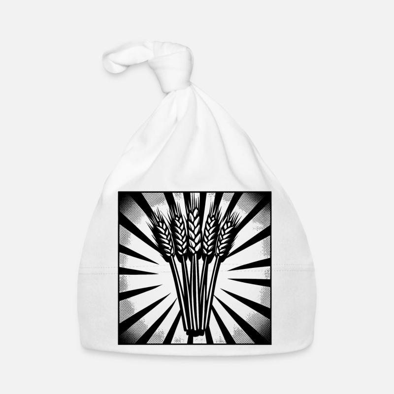 5 épis de blé Highlight Dark Bonnet bio Bébé