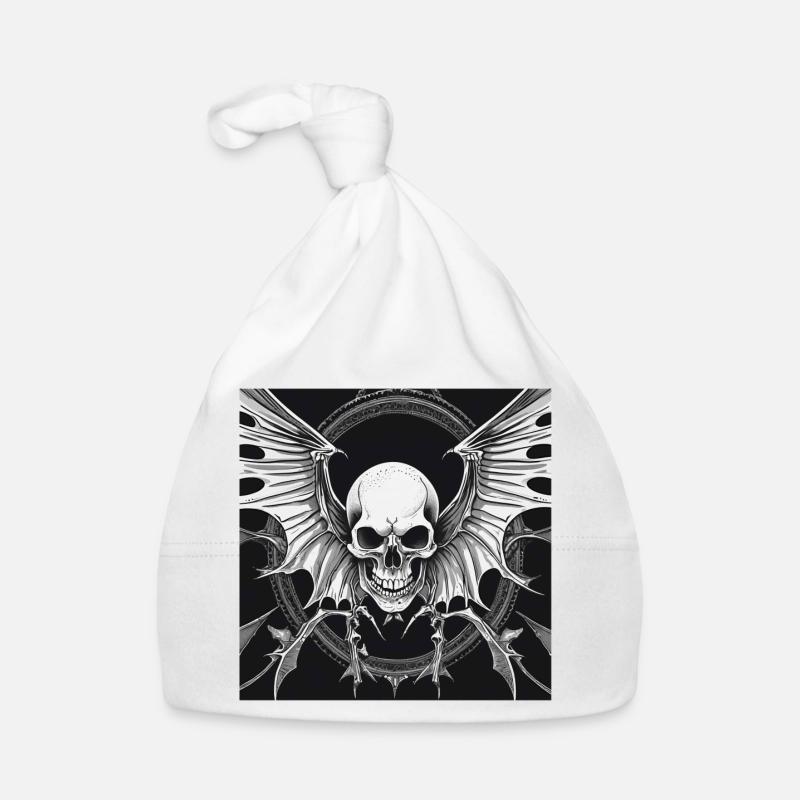 Fledermaus Skull Baby Bio-Mütze