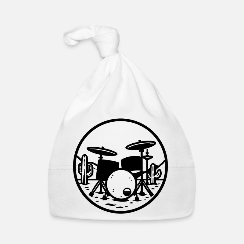 Drums Graphics Organic Baby Cap